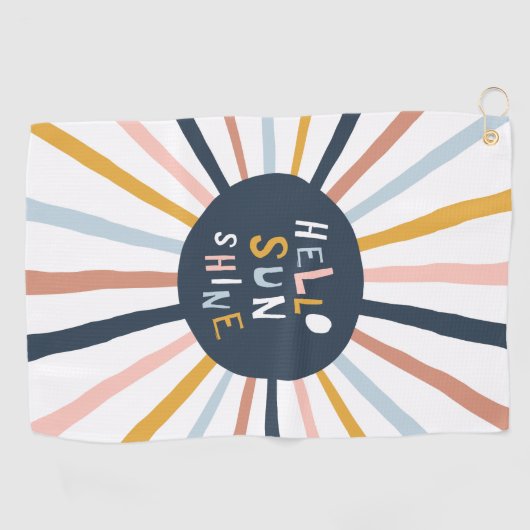 Serviette De Golf Bonjour Sunshine (Horizontal)