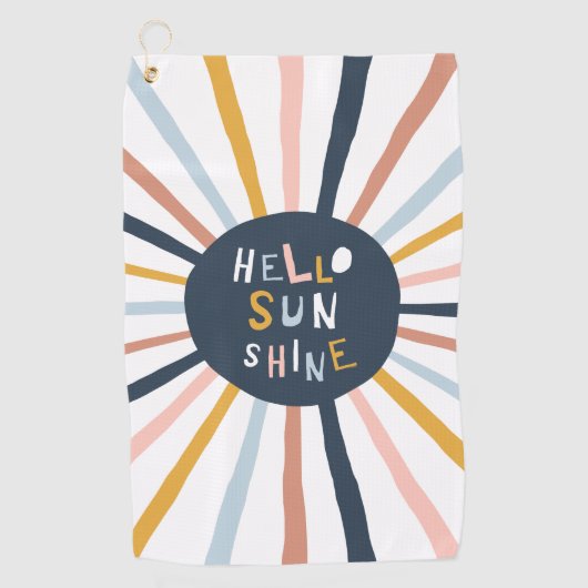 Serviette De Golf Bonjour Sunshine (Devant)