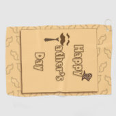 Serviette De Golf Bonne Fête des pères (Horizontal)