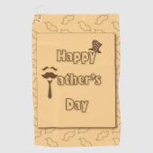 Serviette De Golf Bonne Fête des pères (Devant)
