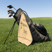 Serviette De Golf Bonne Fête des pères (Vert)