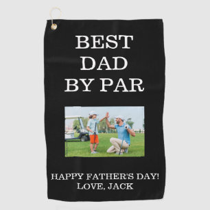 Serviette De Golf Bonne Fête des pères Best Papa Golf serviette.