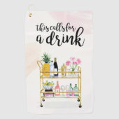 Serviette De Golf Bonne heure à la maison II (Devant)