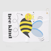Serviette De Golf Bonne princesse d'abeille avec couronne et slogan  (Horizontal)