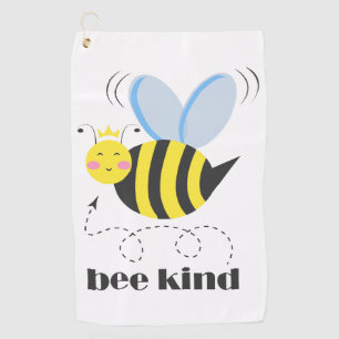Serviette De Golf Bonne princesse d'abeille avec couronne et slogan 