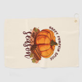 Serviette De Golf Bonne saison des épices Citrouilles - Cosy Vibes d (Horizontal)