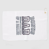 Serviette De Golf Bonus Dad of a Baller Vintage Sports Shirt Design_ (Horizontal)
