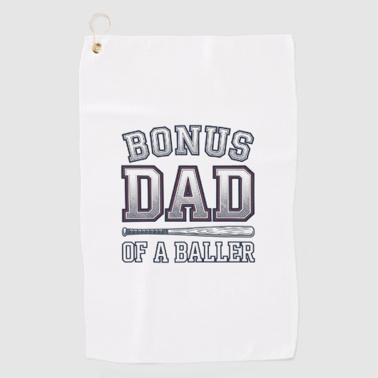 Serviette De Golf Bonus Dad of a Baller Vintage Sports Shirt Design_ (Devant)