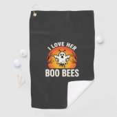 Serviette De Golf Boo Bees Halloween Ghost Bee Drôle Design_1 (En situation)