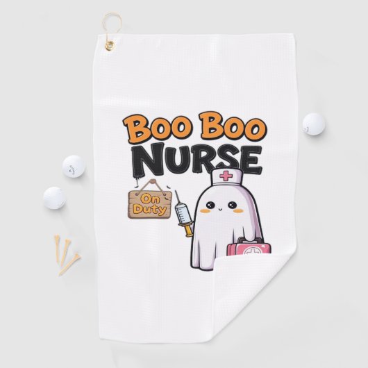 Serviette De Golf Boo Boo Infirmière En Service Classique T-Shirt (En situation)