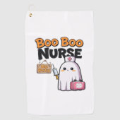Serviette De Golf Boo Boo Infirmière En Service Classique T-Shirt (Devant)