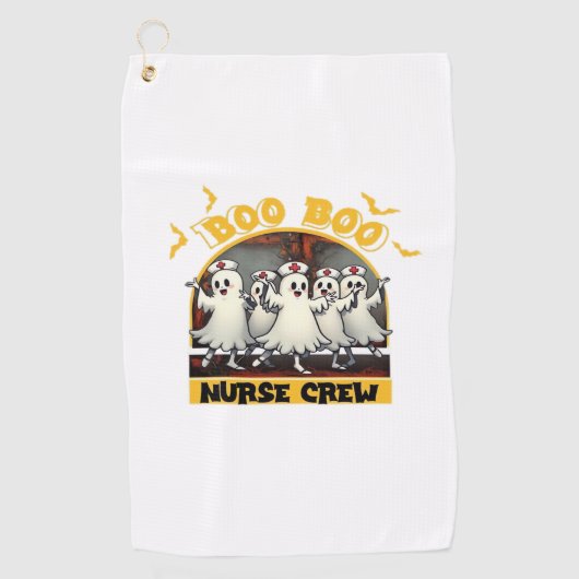 Serviette De Golf BOO CREW CLASSIC NURSE HALLOWEEN T-SHIRT Overs (Devant)