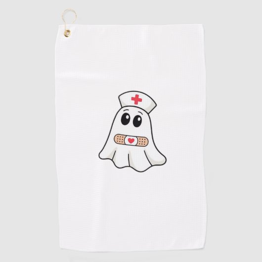 Serviette De Golf BOO CREW Ghost Nurse Funny Halloween Essentiel (Devant)