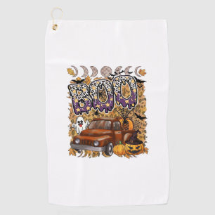 Serviette De Golf Boo Halloween Camion Vintage Fantôme Citrouilles L