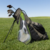 Serviette de golf Border Collie (Vert)