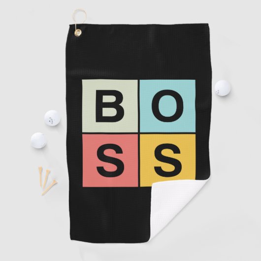 Serviette De Golf Boss (En situation)