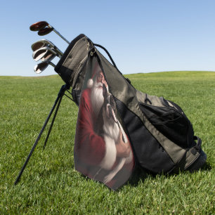 Serviette De Golf Boston Terrier avec Noël Festif du Père Noël