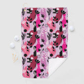 Serviette De Golf Botanique Abstraite (En situation)