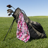 Serviette De Golf Botanique Abstraite (Vert)
