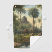 Serviette De Golf Botanique : dromadaires dans la jungle près d'une  (En situation)