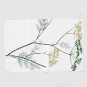 Serviette De Golf Botanique verte douce IV (Horizontal)