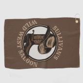 Serviette De Golf Bottes de cowboy Occidentales Wild West personnali (Horizontal)