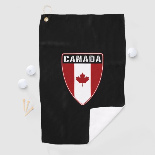 Serviette De Golf Bouclier canadien (En situation)