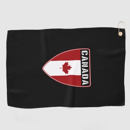 Serviette De Golf Bouclier canadien (Horizontal)