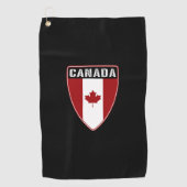 Serviette De Golf Bouclier canadien (Devant)
