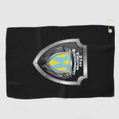 Serviette De Golf Bouclier de commande du 21e théâtre (Horizontal)