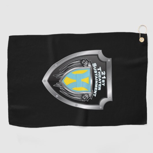 Serviette De Golf Bouclier de commande du 21e théâtre (Horizontal)