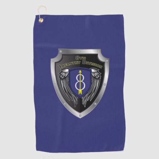 Serviette De Golf Bouclier de la 8e division d'infanterie “Pathfinde (Devant)