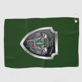Serviette De Golf Bouclier du 20e Groupe des forces spéciales (aérop (Horizontal)