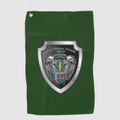 Serviette De Golf Bouclier du 20e Groupe des forces spéciales (aérop (Devant)