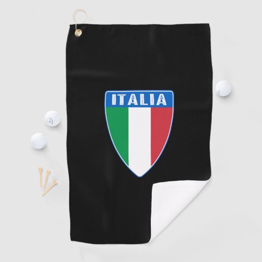 Serviette De Golf Bouclier Italien (En situation)
