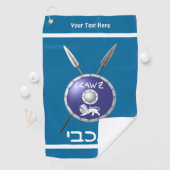 Serviette De Golf Bouclier Maccabee Et Paroles (En situation)