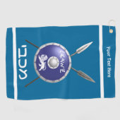 Serviette De Golf Bouclier Maccabee Et Paroles (Horizontal)