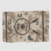 Serviette De Golf Bouclier Maccabee Et Paroles - Désert (Horizontal)