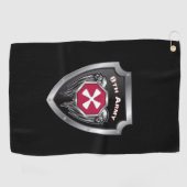 Serviette De Golf Bouclier personnalisé vétéran de la 8e armée (Horizontal)