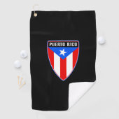 Serviette De Golf Bouclier Porto Rico (En situation)