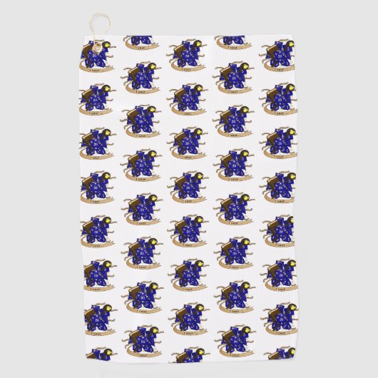 Serviette De Golf Boule de football (Devant)