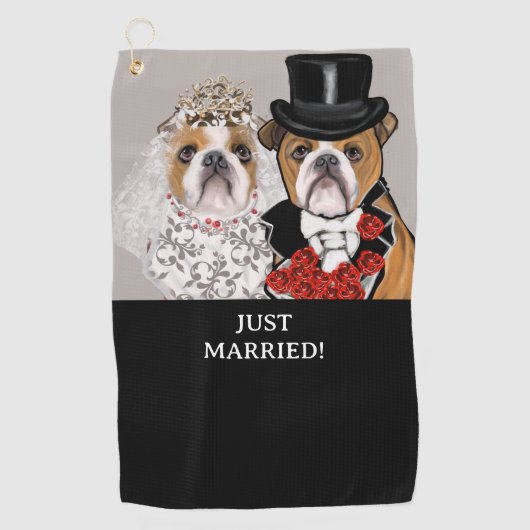 Serviette De Golf Bouledogue (Devant)