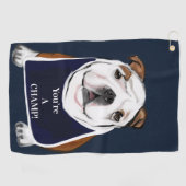 SERVIETTE DE GOLF BOULEDOGUE (Horizontal)
