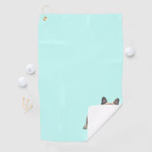 Serviette de golf bouledogue français (En situation)