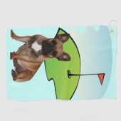 Serviette de golf bouledogue français (Horizontal)