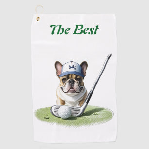 Serviette De Golf Bouledogue français vacances terrain de golf Bulld