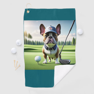 Serviette De Golf Bouledogue français vacances terrain de golf Bulld