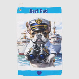 Serviette De Golf Bouledogues français French Bulldog Best Dad