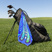 Serviette De Golf Boules de golf (Vert)
