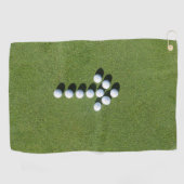 Serviette De Golf Boules de golf en forme de flèche Best (Horizontal)